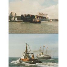 Bramley Moore Ship At Liverpool Queen Elizabeth II Visit August 1988 Postcard