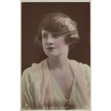 Miss Gertie Miller Actress Hand Painted Real Photo Postcard