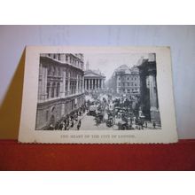 THE HEART OF LONDON used antique postcard by "Idle Moments" magazine 1905 pm #