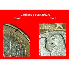 PHALLIC TYPE (2002-2006): GERMANY ★ 1 EURO 2002G DIES I+A!★LOW START★NO RESERVE