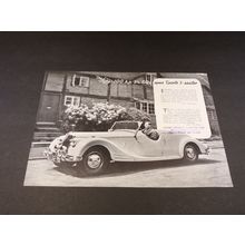 The Riley Open Sports 3-Seater Sales Brochure 1950