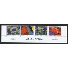 Wallis and Futuna Hulls of Traditional Canoes Bottom strip of 4v 2008 MNH
