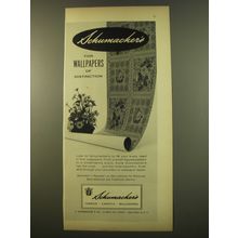 1961 Schumacher Peacham Wallpaper Advertisement