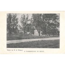 A Farmhouse In Kent Idle Moments Antique Rare Postcard