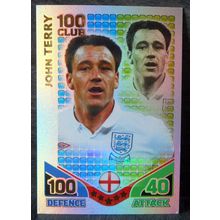 John Terry England 100 Club football trading card Topps Match Attax