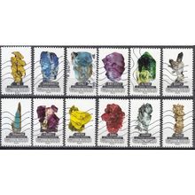 France 2016 Michel 6344 - 6355 O Cote (????) ?.?? € Minéraux Cachet rond