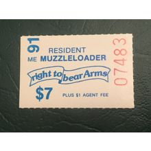 ICOLLECTZONE US Maine 1991 Muzzleloader Resident Stamp VF NH
