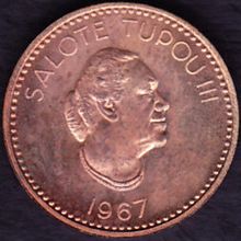 1967 Tonga 2 Seniti Coin