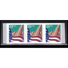 3281c 33c U.S. Flag Over City Fine MNH PNC 1111/3 PA4056