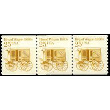 2136 25c Bread Wagon Fine MNH Dry Gum PNC 4/3 W1509