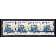Used 1906a 17c Electric Auto Fine Strip of 4 Type A PreCnx CA0756