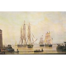 John Ward William Lee Ship Yorkshire Boat River Victorian Painting Postcard