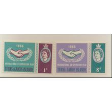 Turks and Caicos islands Stamps Scott #144 To 145, Mint Never Hinged