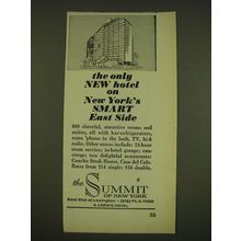 1962 The Summit of New York Hotel Ad - New York's Smart East Side