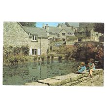 THE MILL POND, SWANAGE, DORSET unused vintage postcard =