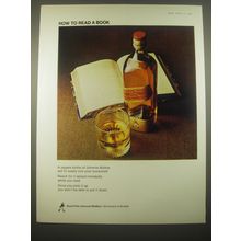 1966 Johnnie Walker Scotch Ad - How to read a book