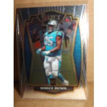 2020 Panini Select DERRICK BROWN (Carolina Panthers) Premier Level RC #187