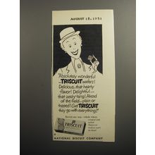 1951 Nabisco Triscuit Crackers Ad - Absolutely wonderful