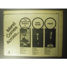 1973 Island Records Ad - The Sutherland Brothers & Quiver Lifeboat Album