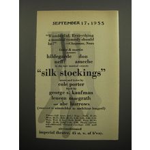 1955 Silk Stockings Play Ad - Wonderful. Everything a musical comedy should be!