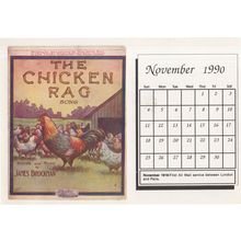 The Chicken Rag Song American Farmer Calendar Postcard