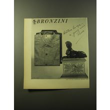 1960 Bronzini Fashion Advertisement - Whatever his age - a young man's choice