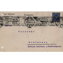 Alfred Hoffman Wurzburg German Timber Merchant Old Advertising Postcard