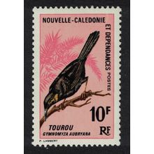 New Caledonia Red-faced Honeyeater Bird 10f 1966 MNH SG#410