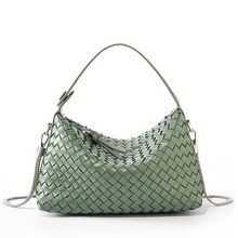 Genuine Leather Women's Evening Handbags Green