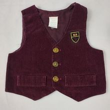 Vest Boy's Toddler Corduroy Burgundy Size 12 Months