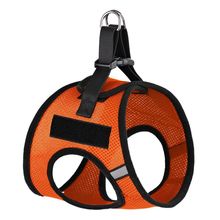 York Nylon Mesh Harness with removable Patches Orange 12"-14"