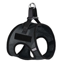 York Nylon Mesh Harness with removable Patches Black 19"-21"