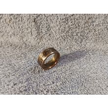 1977 Kennedy Half Dollars size 10 coin ring handmade mixed metals (C)