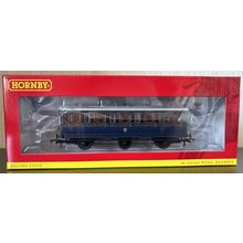 Hornby R40298 S&DJR 3rd Class 6 Wheel Navy Blue Coach No. 109, Maglights - BNIB