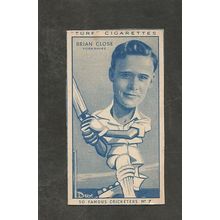 CC Turf Famous Cricketers 1950 # 7 Brian Close Yorkshire
