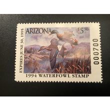 ICOLLECTZONE US Arizona 1994 #8 Duck Stamp XF NH