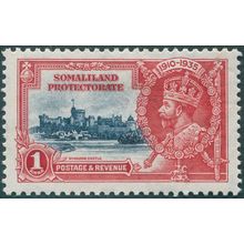 Somaliland Protectorate 1935 1a. deep blue & scarlet Jubilee SG86 unused