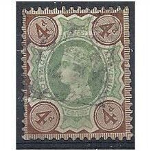 1887 SG205.4d Green & Purple Brown Fine Used.