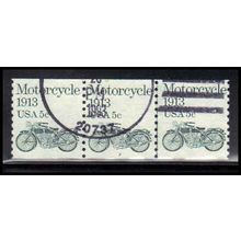 Used 1899 5c Motorcycle Very Fine PNC 3/3 PA2303