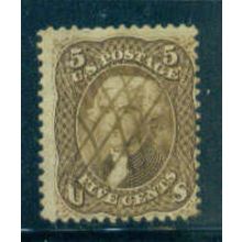 Used 76 5c Thomas Jefferson Average C1812