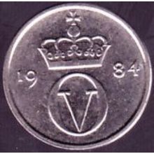 1984 Norway 10 Ore Coin