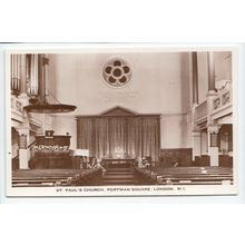 St Paul's Church Portman Square London RP Postcard W1