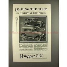 1928 Whippet Coach, Six Coach Car Ad - Leading Quality!