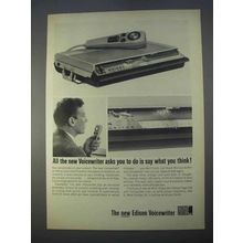 1966 Edison Voicewriter Ad - Say What You Think