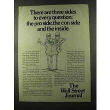 1973 The Wall Street Journal Ad - Three Sides