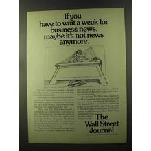 1973 The Wall Street Journal Ad - Wait a Week