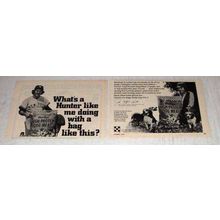 1976 Purina High Protein Dog Meal Ad - Catfish Hunter