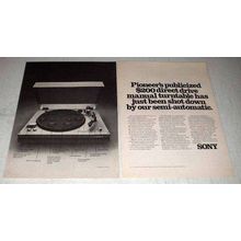 1976 Sony PS-3300 Turntable Ad - Been Shot Down