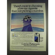 1977 Parliament Cigarettes Ad - Picking a Number