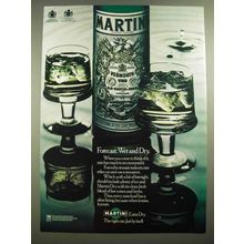1979 Martini Vermouth Ad - Forecast: Wet and Dry